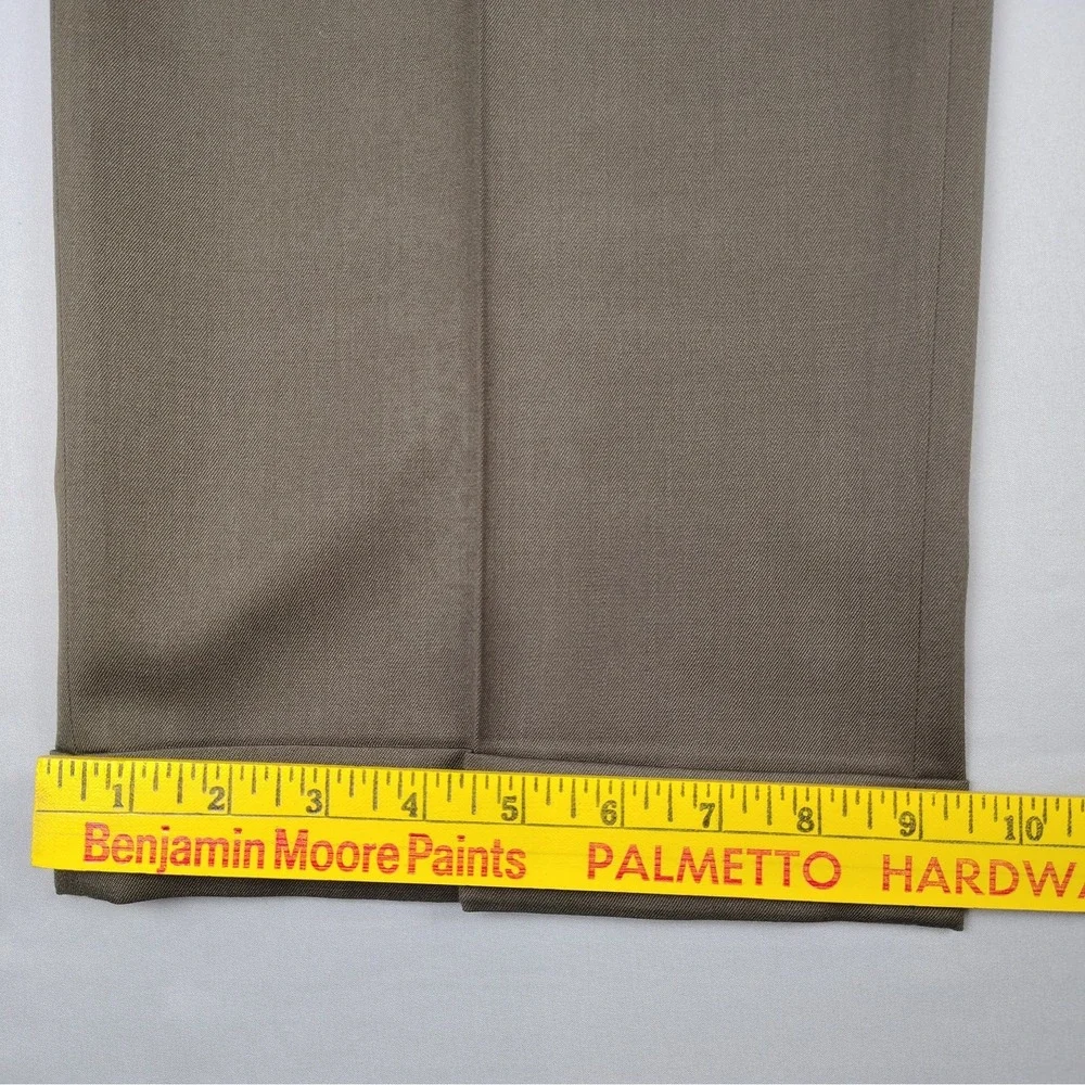 Vtg Ralph Lauren Polo University Mens 42x32 Super 100's Wool Pleated Dress Pants